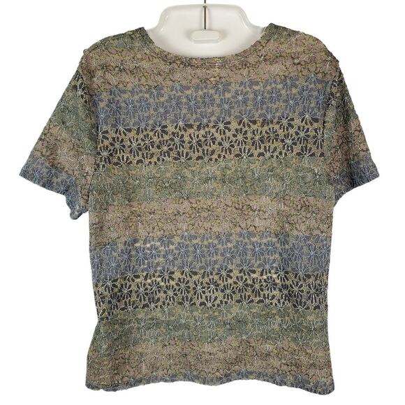 Kathy Lee Collection Vintage Lace Blouse Top Sz M Y2K Cottagecore Boho Grunge - Picture 3 of 6